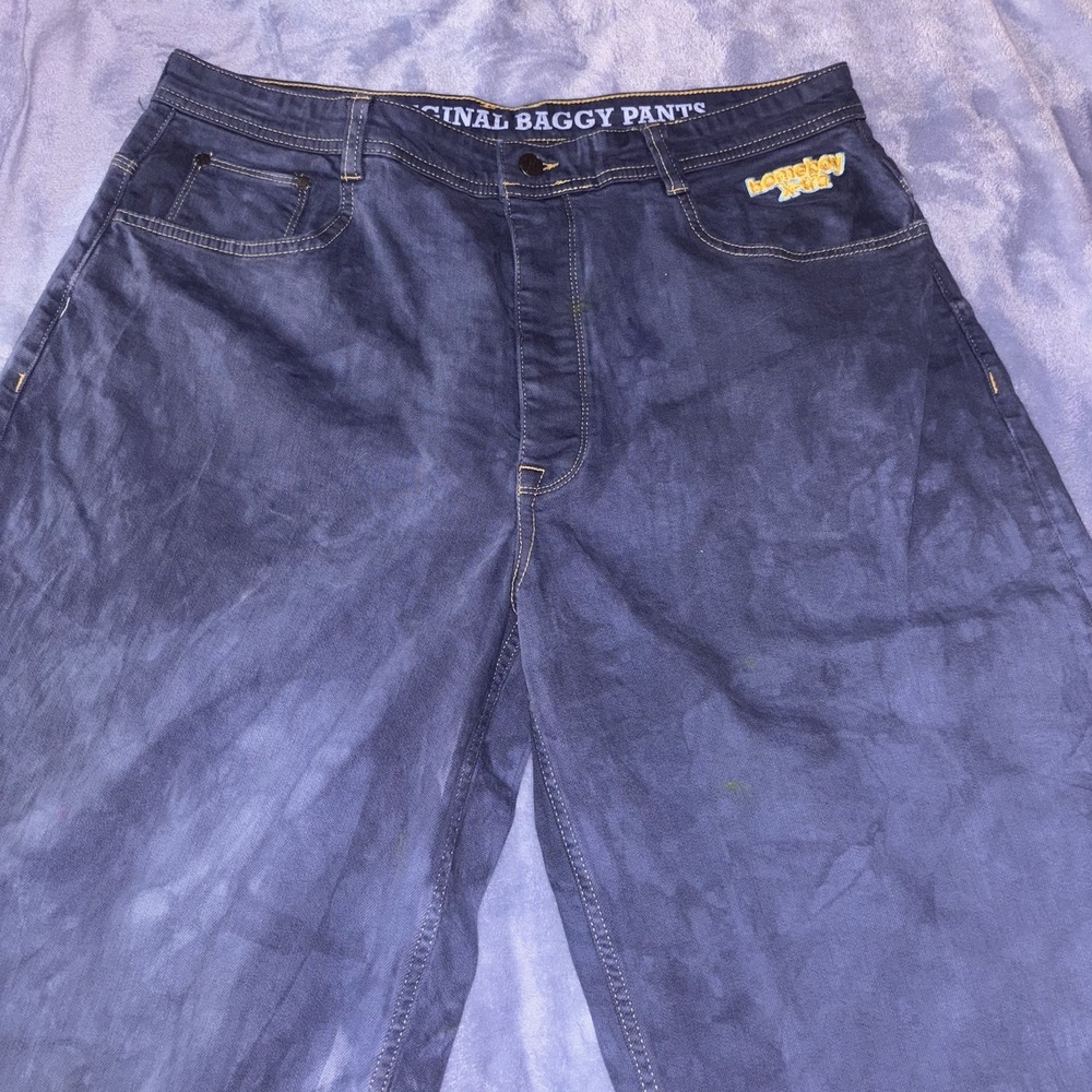 HOME BOY X-TRA Blue The Original Baggy Monster Denim Jeans size 34/36